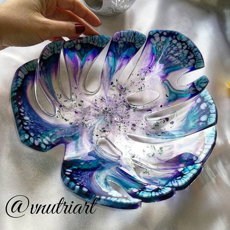 Молд №64 Монстера (28 см), 1 шт., Art Blong — картинка 2