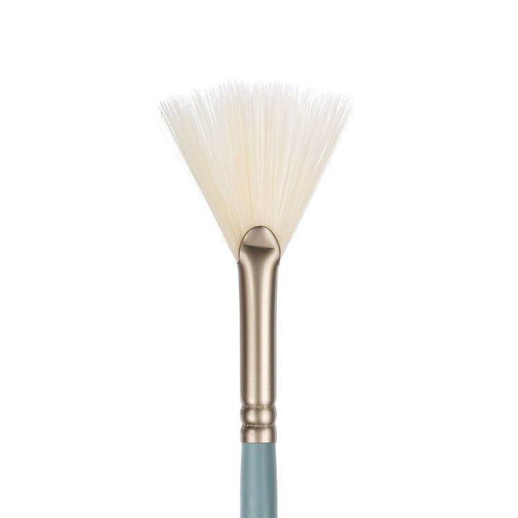 Кисть синтетика №06, веерная, 10 шт., длинная ручка, Vista-Artista — картинка 2