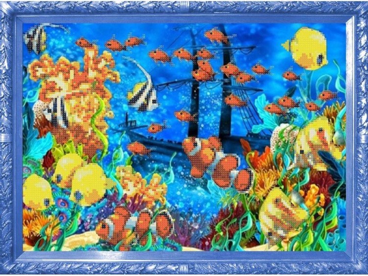 Набор вышивки бисером «Подводный мир» — картинка 2
