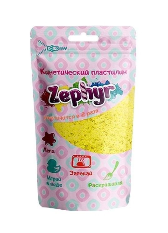 Кинетический пластилин Zephyr, желтый