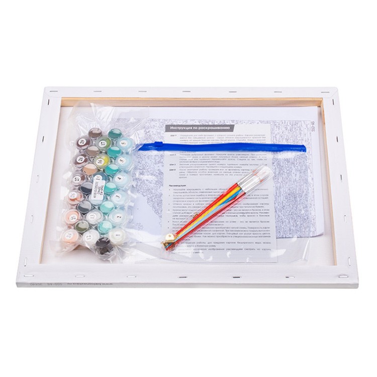 Картина по номерам «Голубое море» — картинка 3