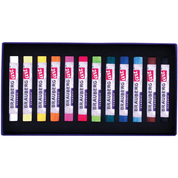 Пастель сухая художественная 12 цв., круглое сечение, BRAUBERG ART CLASSIC — картинка 3