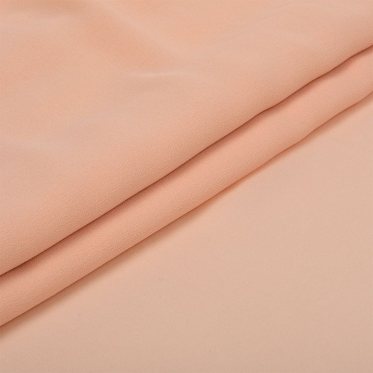 Ткань Креп-шифон, 5 м, ширина 150 см, 105 г/м2, цвет: нежно персиковый, TBY — картинка 2