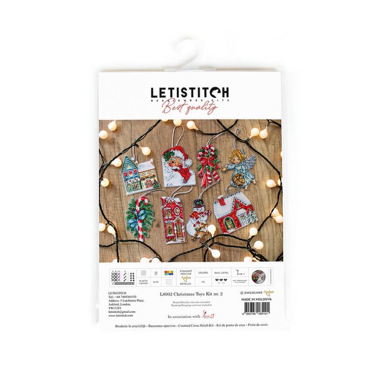 Набор для вышивания крестом «Christmas Toys Kit nr. 2» — картинка 9
