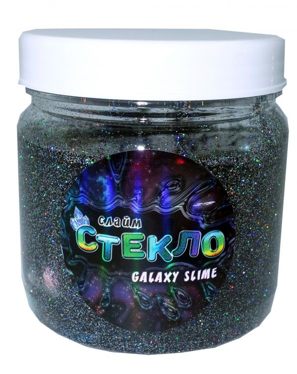 Слайм Стекло серия Galaxy slime, металлик, 400 гр
