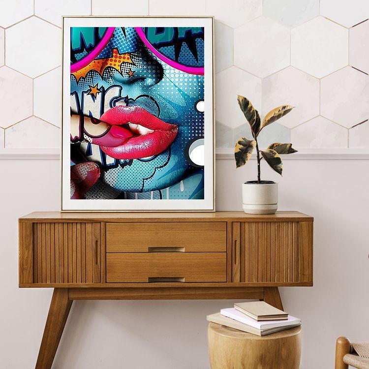 Картина по номерам «Девушка в стиле Поп-арт» — картинка 4