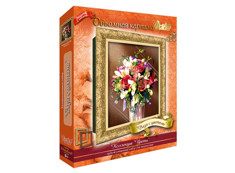 Объемная картина «Ваза с цветами» — картинка 4