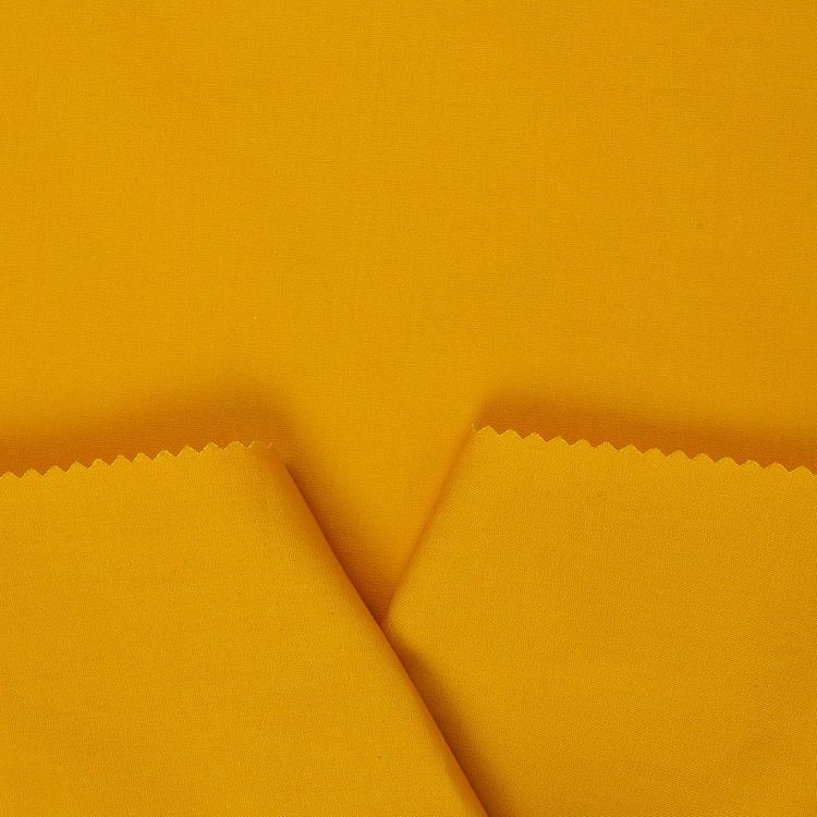 Ткань Поплин стрейч, 5 м x 150 см, 125 г/м², цвет: горчица, TBY — картинка 3