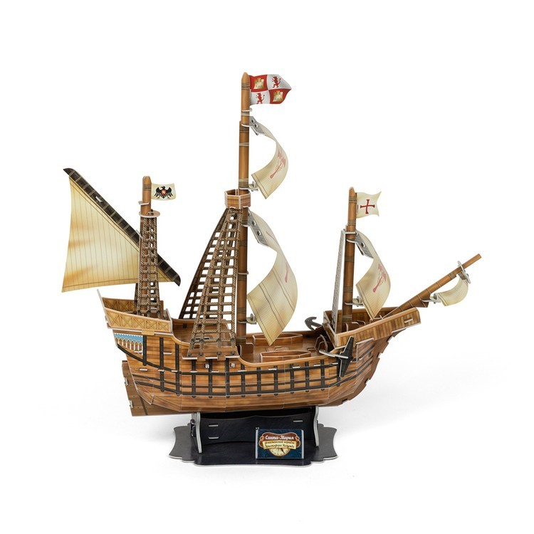 Сборная модель Флагманский корабль Санта-Мария, 113 элементов, REZARK — картинка 2