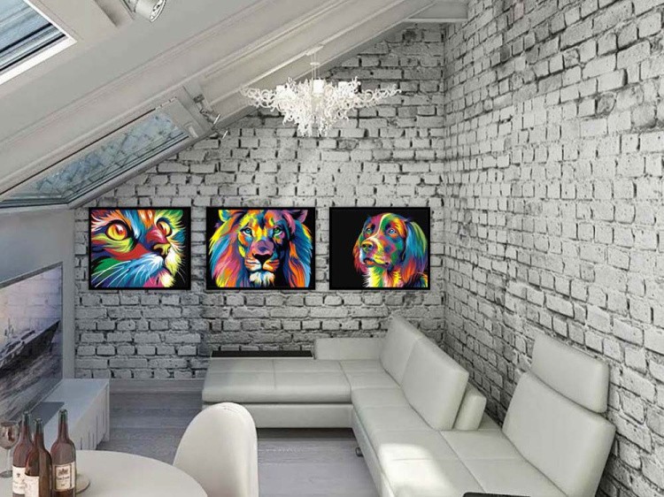 Картина по номерам «Радужный кот» — картинка 5