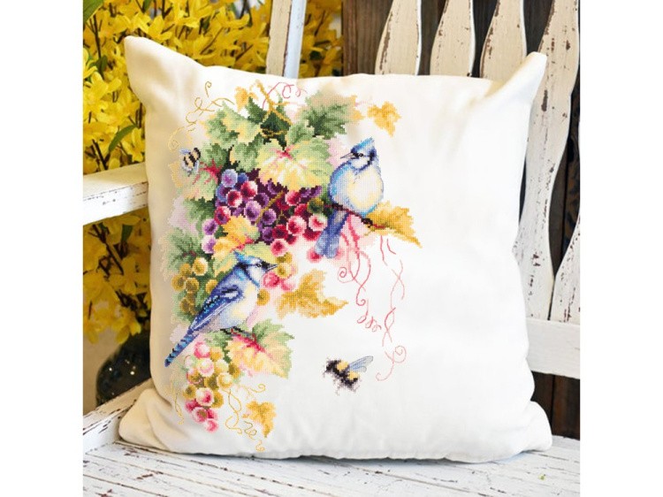 Набор для вышивания «Сойки и виноград» — картинка 9