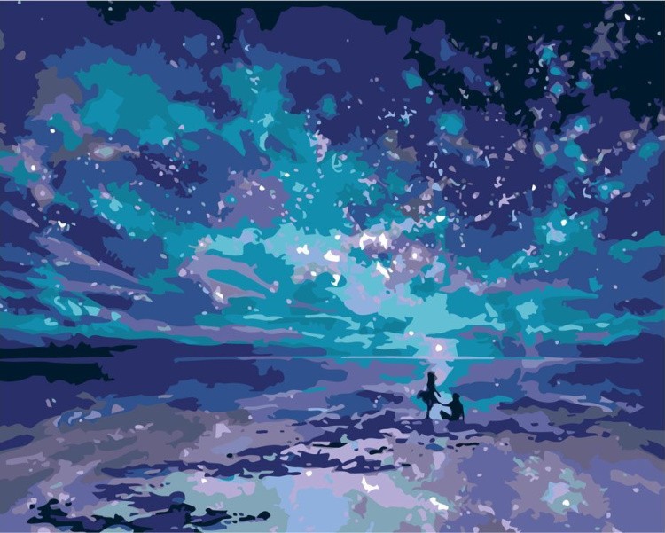 Картина по номерам «Неземное небо»