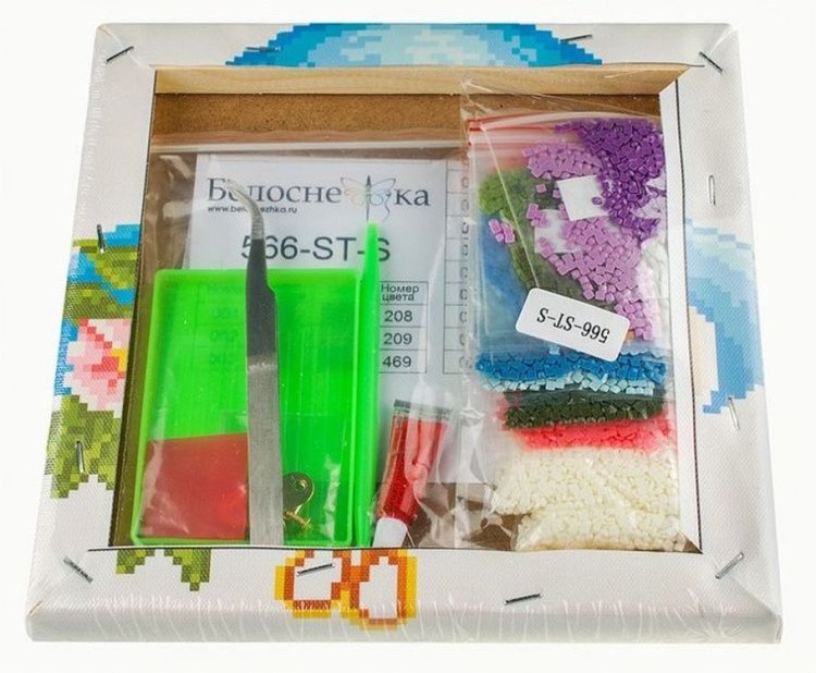 Алмазная вышивка «Шляпка с цветами» — картинка 3