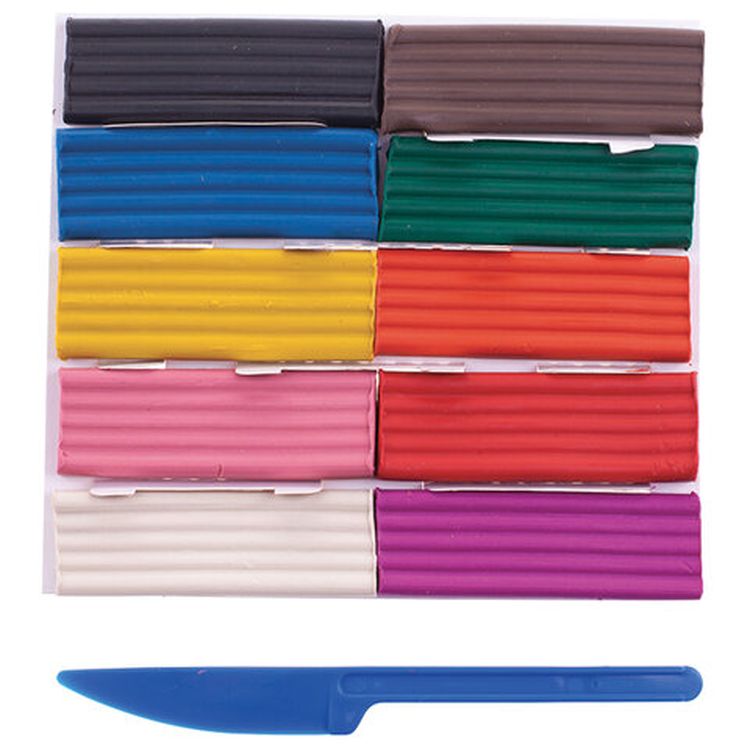 Пластилин Gamma «Юный художник NEW», 10 цветов, 140 г, со стеком — картинка 2