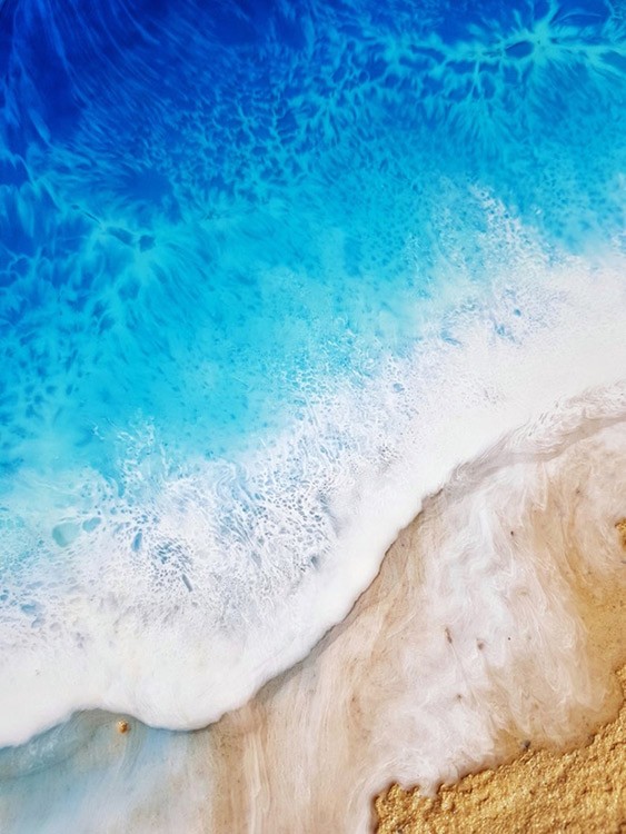 Набор для создания часов эпоксидной смолой Море, Art Blong — картинка 4