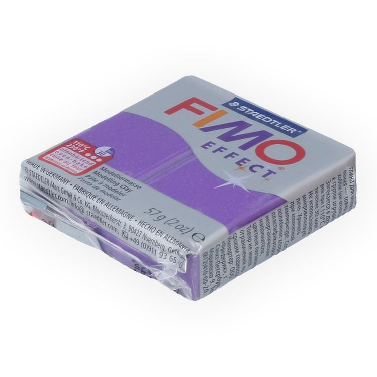 Полимерная глина FIMO Effect, цвет: фиолетовый металлик, 57 г — картинка 2