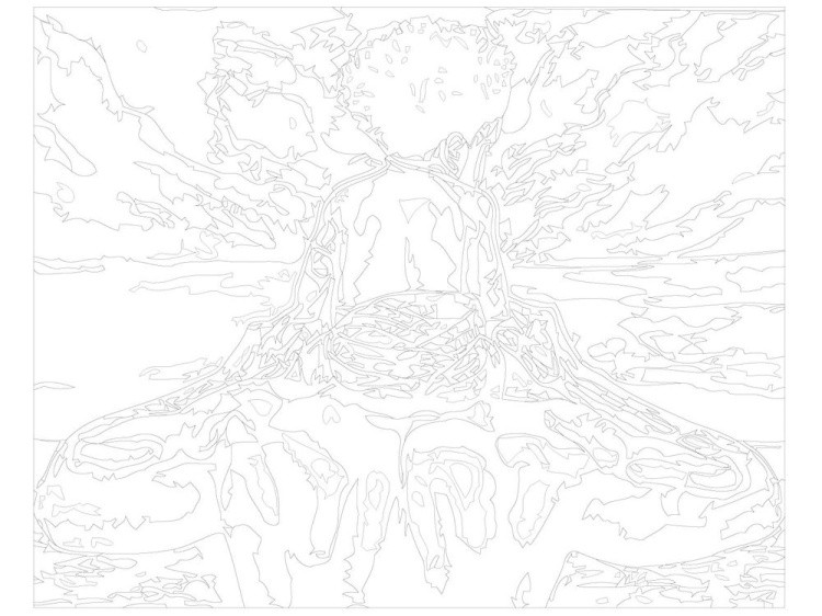 Картина по номерам «Сидя на шее» — картинка 3