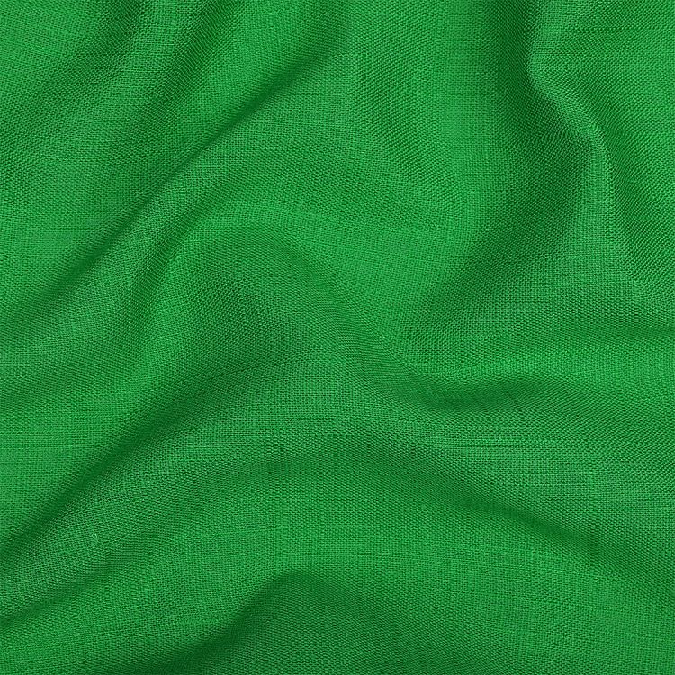 Ткань льняная, 190 г/м², 5 м x 140 см, цвет: ярко-зеленый, TBY — картинка 2