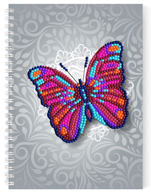 Алмазная мозаика - тетрадь «Бабочка»