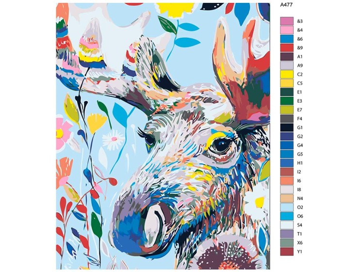 Картина по номерам «Пристальный взгляд» — картинка 2