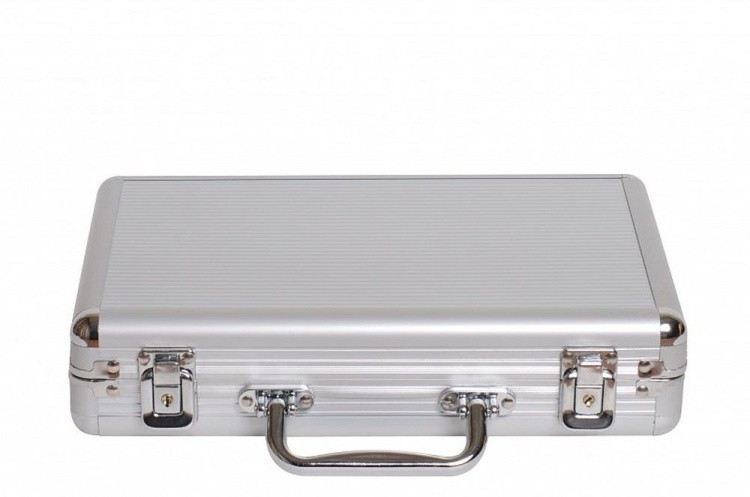 Покерный набор Ultimate, 200 фишек 11.5 г с номиналом в чемодане, сукно — картинка 2