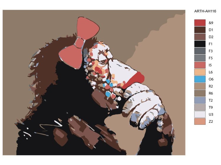 Картина по номерам «Модница» — картинка 2