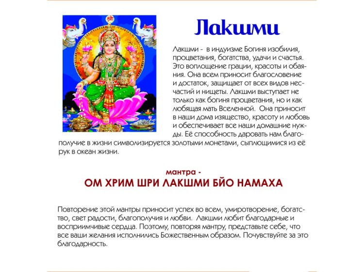Картина по номерам «Лакшми» — картинка 4