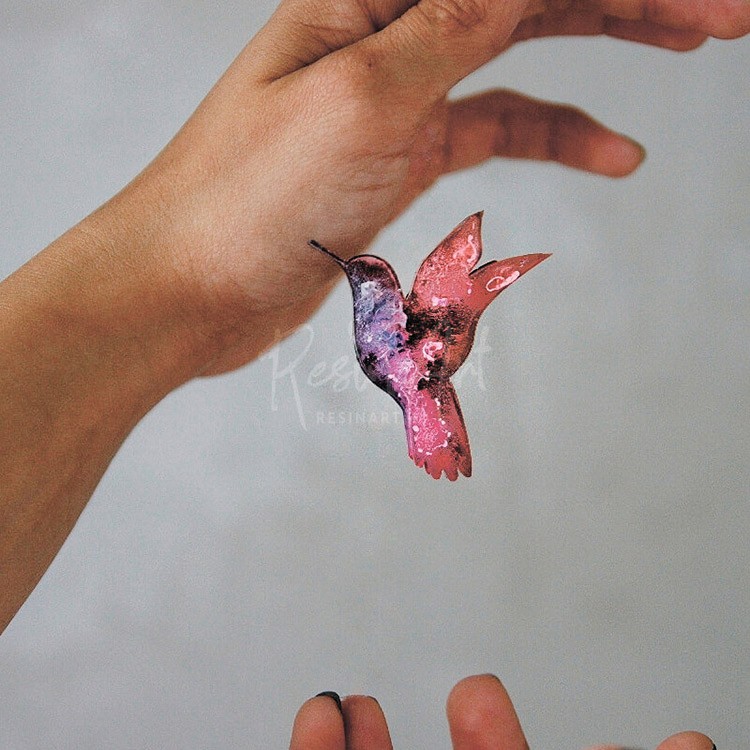 Молд силиконовый Колибри, ResinArt — картинка 3