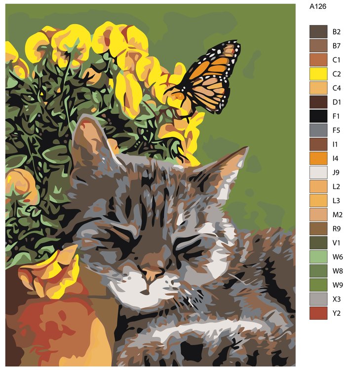 Картина по номерам «Сон в саду» — картинка 2