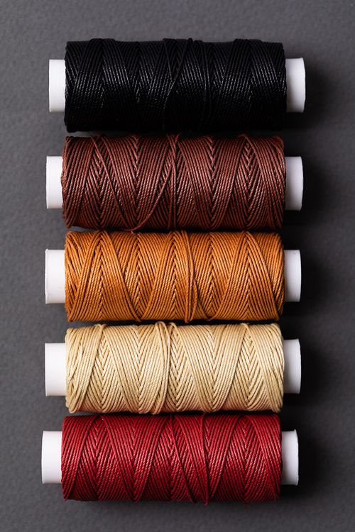 Нитки для кожи вощёные (кручёные), 25 м, цвет: рыжий, Промысел — картинка 2