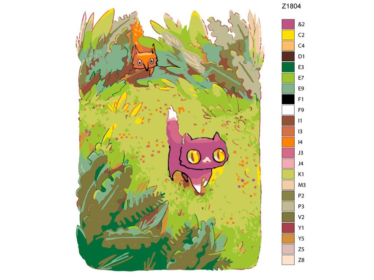 Картина по номерам «Маленький котенок» — картинка 2