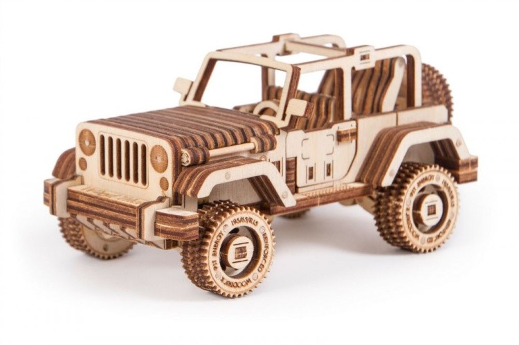 Механический 3D-пазл из дерева Набор машинок, Wood Trick
 — картинка 5