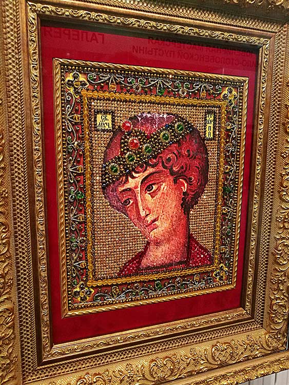 Вышивка Образа в каменьях «Георгий Победоносец» — картинка 2