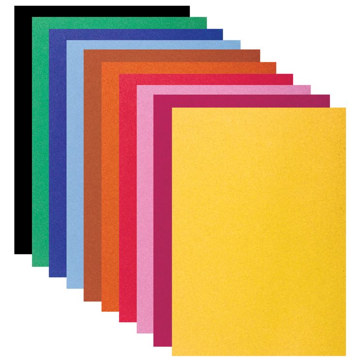 Картон цветной малого формата, А5, бархатный, 10 л., 10 цв., 180 г/м2, Brauberg — картинка 2