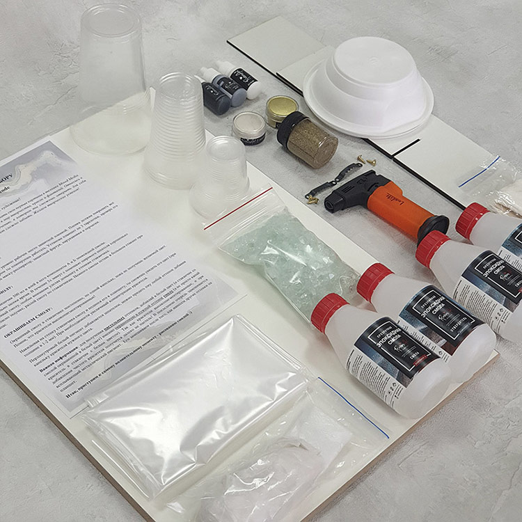 Набор срез камня смолой ResinArtBox Geode 009 — картинка 3