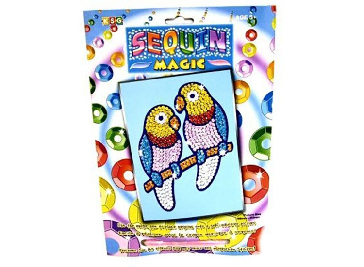 Мозаика из пайеток «Попугайчики» — картинка 2