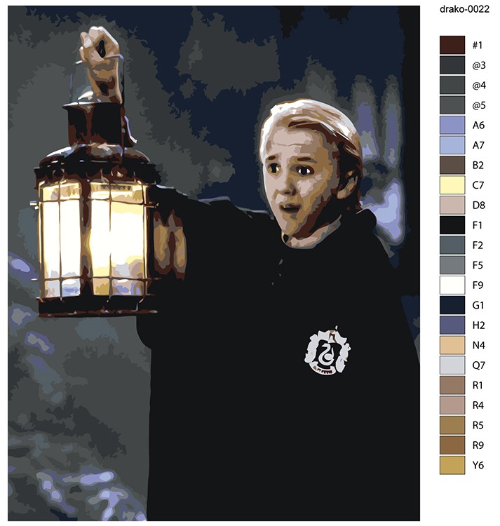 Картина по номерам «Гарри Поттер: Драко Малфой в запретном лесу» — картинка 2