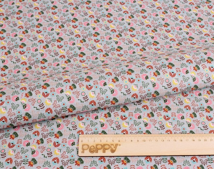 Ткань для пэчворка ЛЕСНЫЕ ЖИТЕЛИ, 50x55 см, 146 г/м2, 100% хлопок, принт, Peppy — картинка 2