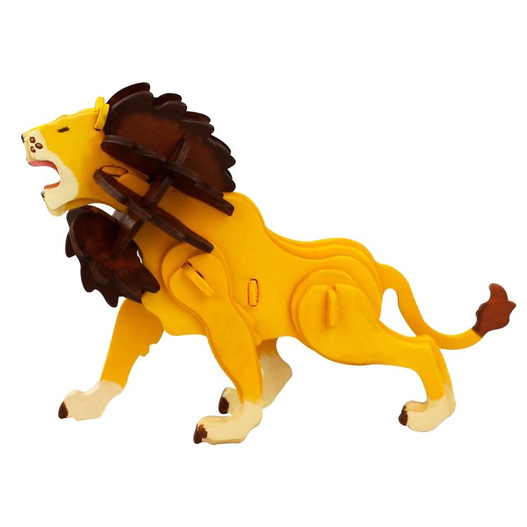 3D пазл-раскраска «Лев»