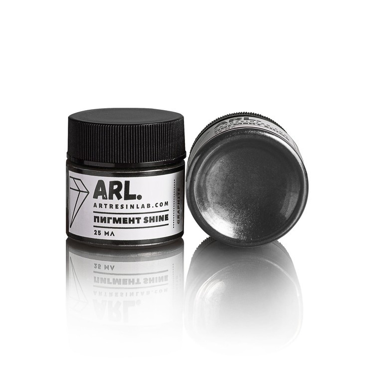 Пигмент SHINE GRAPHITE, графит 25 мл, Art Resin LAB — картинка 2