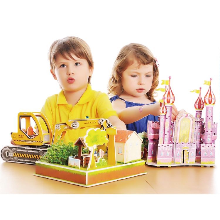 3D пазл Фиолетовый замок — картинка 5