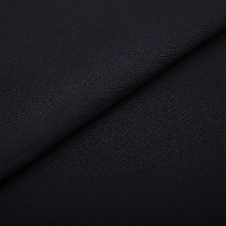 Ткань блузочная Poly Chiffon, 120 г/м2, 2 м х 147 см, цвет: черный, Gamma