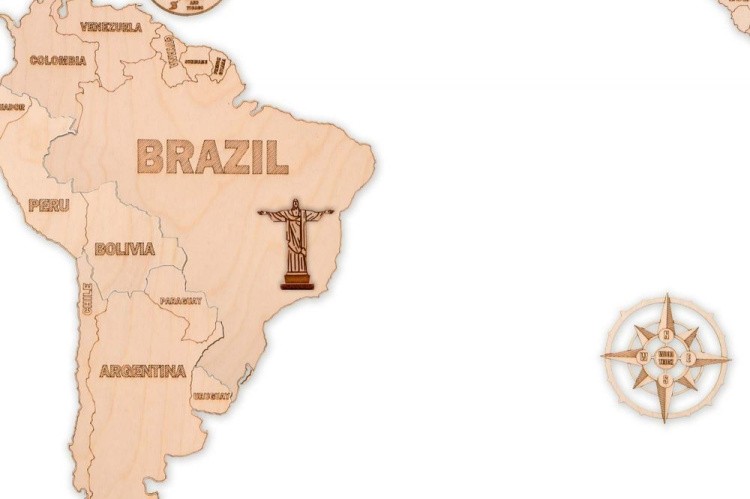 Конструктор из дерева «Карта мира XXL», Wood Trick — картинка 3