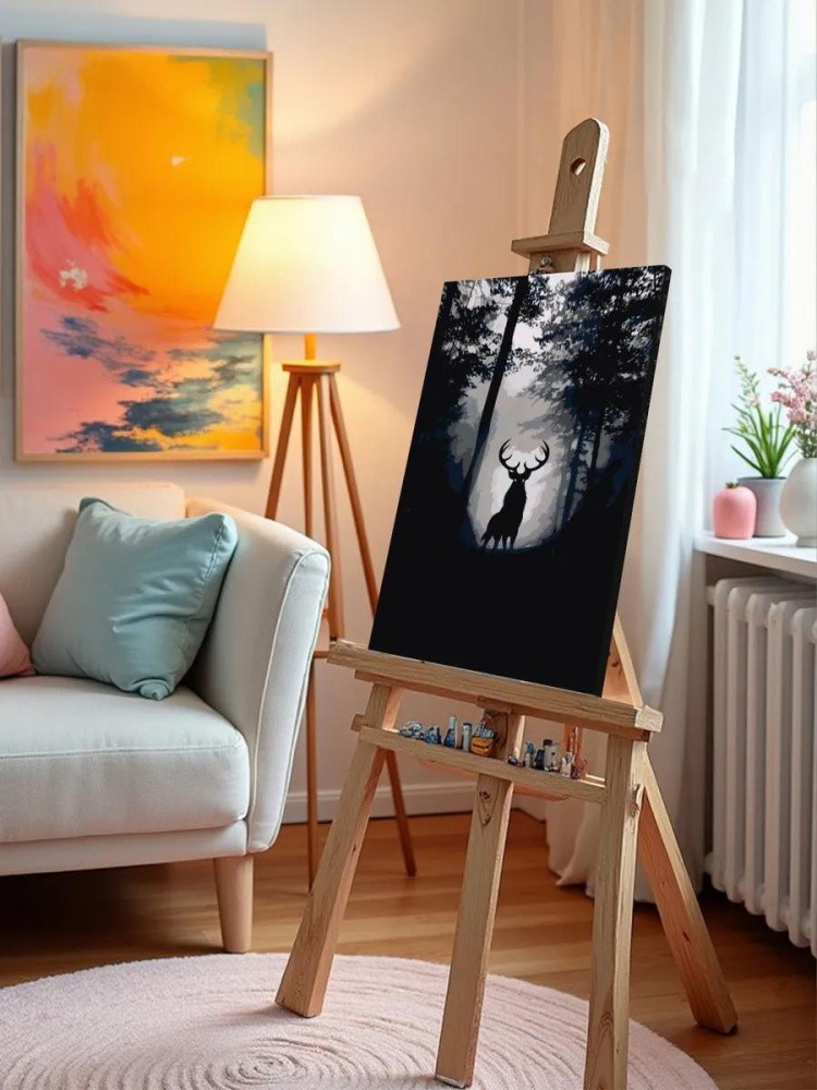 Картина по номерам «Лесной олень» — картинка 9