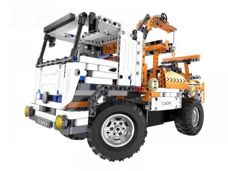 Радиоуправляемый конструктор с мотором Cada Technics Автокран со стрелой / Эвакуатор - 2.4G — картинка 3