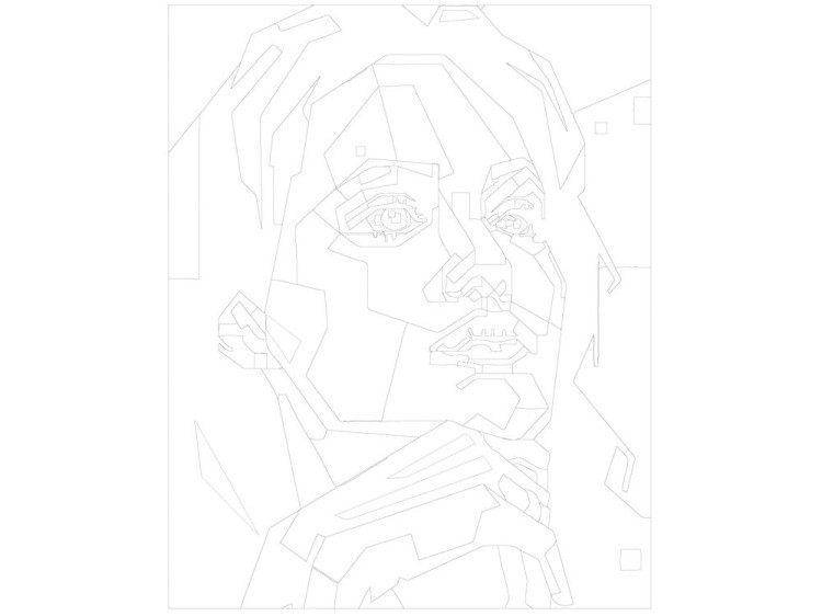 Картина по номерам «Фигурный портрет» — картинка 3