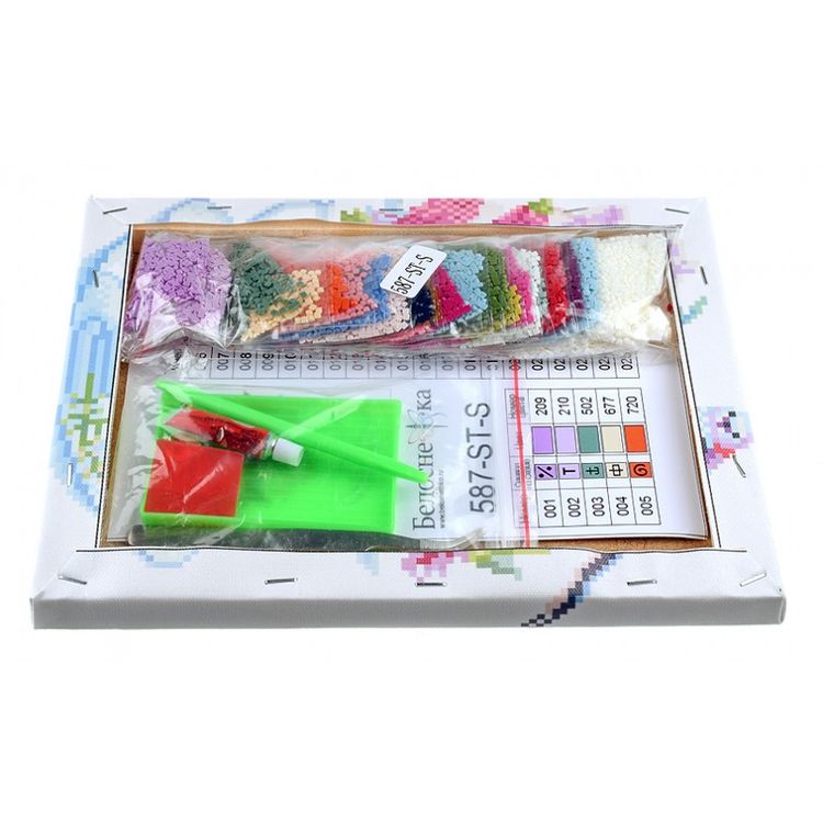 Алмазная вышивка «Очаровательные люпины» — картинка 3