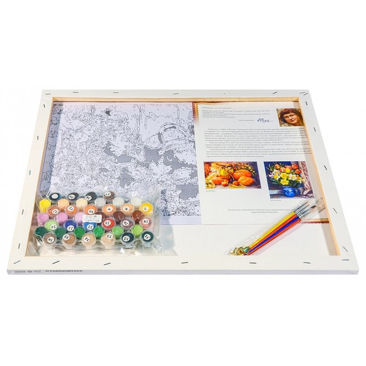 Картина по номерам «Букет и грибы» — картинка 3