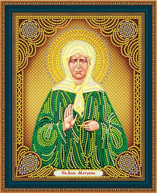 Алмазная вышивка «Икона Святой Матроны Московской»