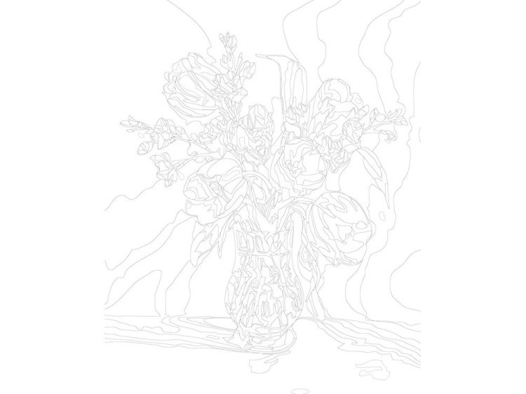 Картина по номерам «Тюльпаны в вазе» — картинка 3